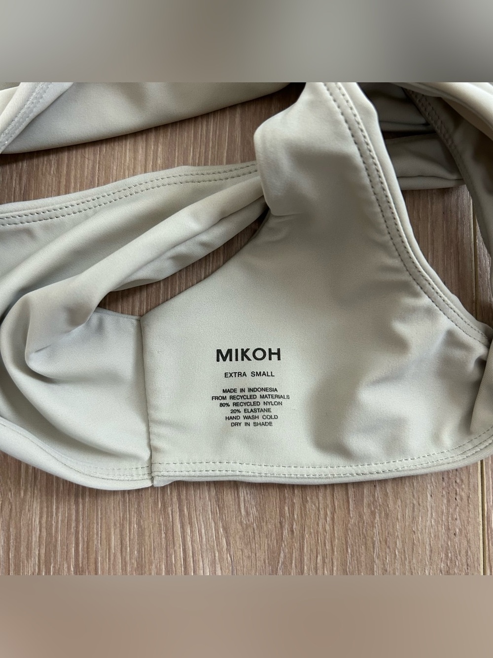 NWT New Mikoh Bikini Tan Size XS Top and S Bottom - Picture 4 of 8